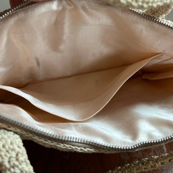 Vintage 60s Unbranded Crochet Knit Small Bag and Pouch - Picture 10 of 10